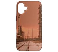 Custodia per iPhone 16 Plus Midwest Gothic Aesthetic Rural Train Refinery Winter Vibes