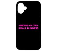 Custodia per iPhone 16 Plus Minding My Own Small Business Humor Retro Self Love