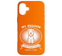 Custodia per iPhone 16 Plus Miniature Schnauzer My Dog is My Shadow Funny Pet Dog Lover