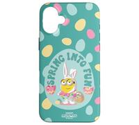 Custodia per iPhone 16 Plus Minions Easter Spring Into Fun