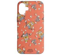 Custodia per iPhone 16 Plus Minions & Monsters Henry and Irene All Over Print