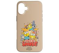 Custodia per iPhone 16 Plus Minions & Monsters Show Me That Smile