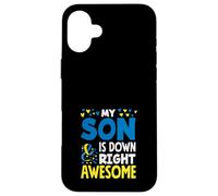 Custodia per iPhone 16 Plus Mio figlio è giù a destra impressionante consapevolezza della sindrome di Down