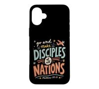 Custodia per iPhone 16 Plus Missioni cristiane retrò Viaggi Bibbia Versi Fede