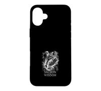Custodia per iPhone 16 Plus Mitologia celtica della pesca del salmone della saggezza