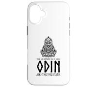 Custodia per iPhone 16 Plus Mitologia vichinga medievale - Dio norreno Odino - Religione pagana