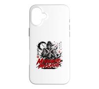 Custodia per iPhone 16 Plus Miyamoto Musashi Due Spade Samurai Guerriero