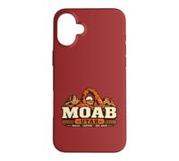 Custodia per iPhone 16 Plus Moab Utah Trails Canyons Red Rock Adventure Design retrò