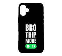 Custodia per iPhone 16 Plus Modalità Bro Trip su divertente scherzo sulle vacanze Bros