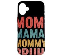 Custodia per iPhone 16 Plus Mom Mama Mommy Bruh Retro Tipografia Umorismo Mamma