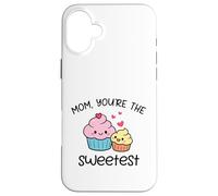 Custodia per iPhone 16 Plus Mom You're The Sweetest Sweetest Cute Cupcake Kawaii Design Mother