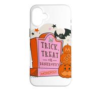 Custodia per iPhone 16 Plus Monopoly Trick Or Treat Halloween