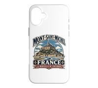 Custodia per iPhone 16 Plus Mont-Saint-Michel Francia La meraviglia del West