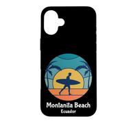 Custodia per iPhone 16 Plus Montanita Beach Ecuador Surf Vintage Surfer Beach Surf