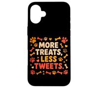 Custodia per iPhone 16 Plus MORE TREATS LESS TWEETS