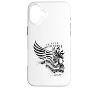 Custodia per iPhone 16 Plus Morire con onore Warrior Angel Wings Skull