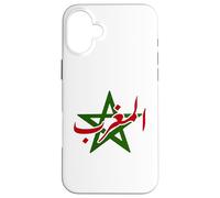 Custodia per iPhone 16 Plus Morocco Moroccan Pride Flag Map Arabic Maghrib Maghreb