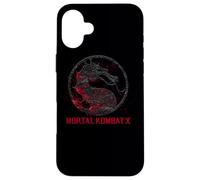 Custodia per iPhone 16 Plus Mortal Kombat X Bloody Seal