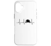 Custodia per iPhone 16 Plus Motociclo battito cardiaco supersport macchina da corsa ciclomotore