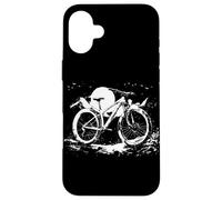 Custodia per iPhone 16 Plus Mountain Bike Disegno MTB Ciclismo