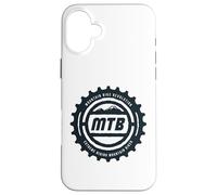 Custodia per iPhone 16 Plus Mountain Bike Revolution MTB Logo Extreme Riding Biker