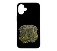 Custodia per iPhone 16 Plus MUD PRINT MAP Mappa di tracce animali sul campo
