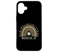 Custodia per iPhone 16 Plus Muenster DE Deutschland Germany - Bel motivo arcobaleno