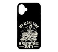 Custodia per iPhone 16 Plus My Alone Time Is For Everyone's Safety Introverso