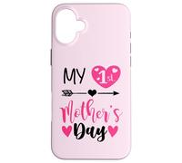 Custodia per iPhone 16 Plus My First Mothers Day Outfit Mommy 1st Time Mom Happy Mother