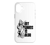 Custodia per iPhone 16 Plus My Grass Is Blue Sasquatch Bigfoot Musician Retro Bluegrass