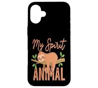 Custodia per iPhone 16 Plus My Spirit Animal Bradipo divertente carino