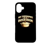 Custodia per iPhone 16 Plus My Therapist Is A Dutch Oven Sourdough Bread Baking Baker