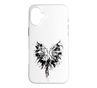 Custodia per iPhone 16 Plus Mythical Phoenix Bird Rise From Ashes Watercolor Graphic