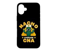 Custodia per iPhone 16 Plus Nacho Average CNA divertente assistente infermieristico certificato gioco di parole scherzo