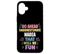 Custodia per iPhone 16 Plus NADIA Personalized Women's Gift Custom NADIA