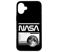 Custodia per iPhone 16 Plus NASA - Progetto lunare e codice a barre