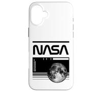 Custodia per iPhone 16 Plus NASA - Progetto lunare e codice a barre