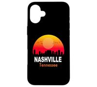 Custodia per iPhone 16 Plus Nashville Tennessee Vintage Sunset Retro City State USA