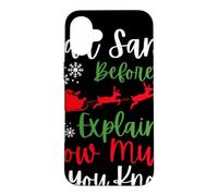 Custodia per iPhone 16 Plus Natale Caro Babbo Natale prima di spiegare quanto ne sai?