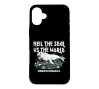 Custodia per iPhone 16 Plus Neil The Seal Ungovernable Southern Elephant Seal