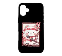 Custodia per iPhone 16 Plus Neko Samurai Gatto