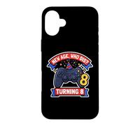 Custodia per iPhone 16 Plus New Boys Age Who Dis Turning 8 Funny Gamer 8 ° compleanno