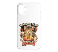 Custodia per iPhone 16 Plus Niente è più rilassante di una ciotola piena di ramen Funny Cat
