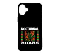 Custodia per iPhone 16 Plus Nights Owl Gamer Nocturnal Chaos Coffee Lover