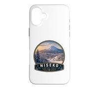Custodia per iPhone 16 Plus Niseko Japan Ski Adventure Vacanze invernali