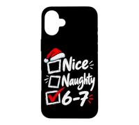 Custodia per iPhone 16 Plus Nizza Cattivo 6-7 Buon Natale Divertente Sei Sette
