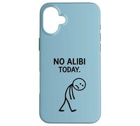 Custodia per iPhone 16 Plus No Alibi Today Omicidio Mistero Cena Detective Night Party