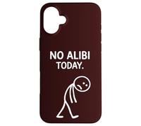 Custodia per iPhone 16 Plus No Alibi Today Omicidio Mistero Cena Detective Night Party