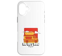 Custodia per iPhone 16 Plus No Hot Dog No Good (Dichiarazione Funny Fats Food)