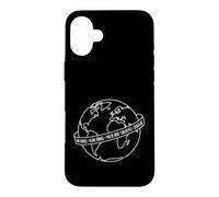 Custodia per iPhone 16 Plus No Kings Niente Re Democrazia Globo Mondiale